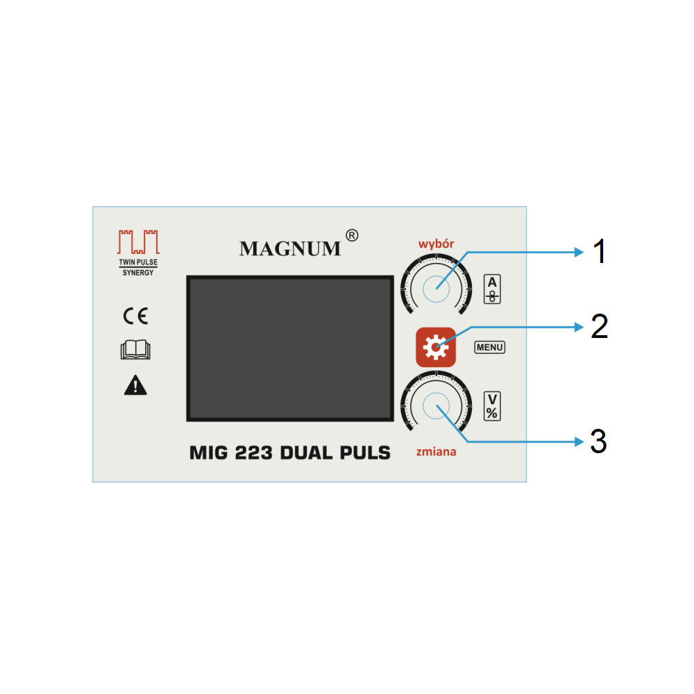 Spawarka Magnum MIG 223 Dual Puls - zestaw - U MI 223 DP LCD-G - Magnum - 10