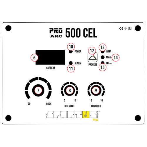 Spawarka Spartus ProARC 500CEL - źródło - PROARC500CEL-SOURCE - Spartus - 4