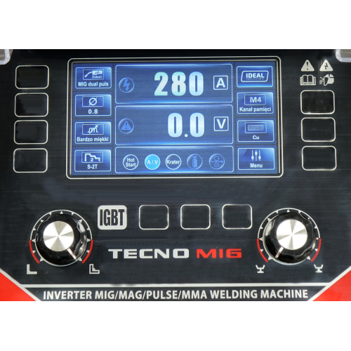 Spawarka Ideal Tecnomig 286 Pulse Synergic LCD - zestaw - TMIG286PLCD-G - Ideal - 8