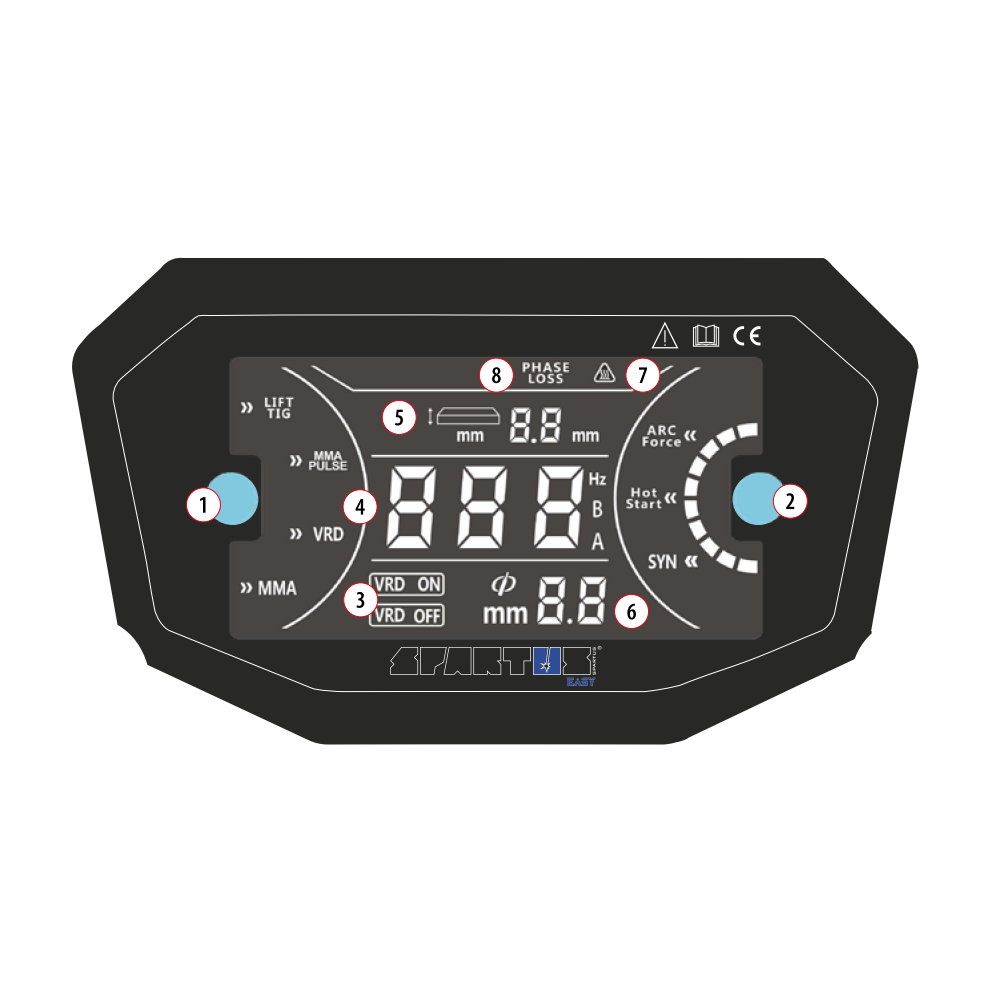 Spawarka Spartus EasyARC 315P Pulse - zestaw - EASYARC315P-PAK-G - Spartus - 6