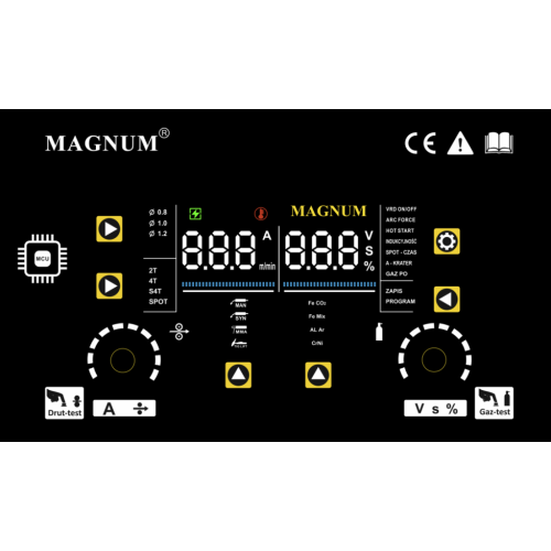 Spawarka Magnum MIG 230/2 Alu Synergia - zestaw - U MI 230/2AL SY-G - Magnum - 11