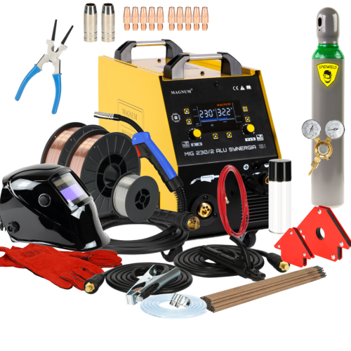 Spawarka Magnum MIG 230/2 Alu Synergia - zestaw - U MI 230/2AL SY-G - Magnum - 3