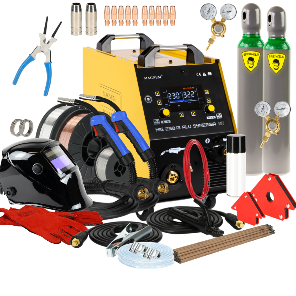 Spawarka Magnum MIG 230/2 Alu Synergia - zestaw - U MI 230/2AL SY-G - Magnum - 2