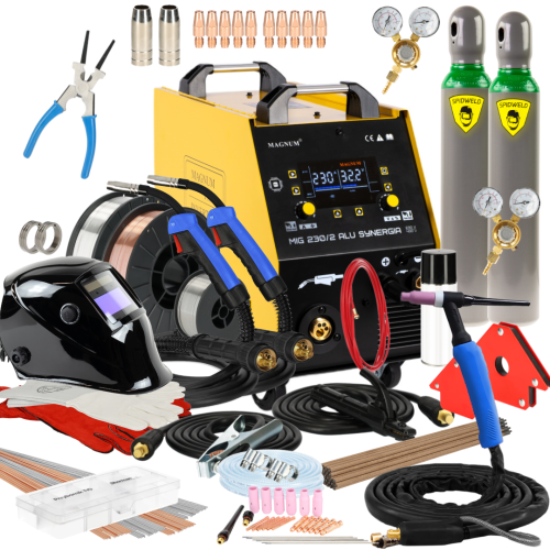Spawarka Magnum MIG 230/2 Alu Synergia - zestaw - U MI 230/2AL SY-G - Magnum - 1