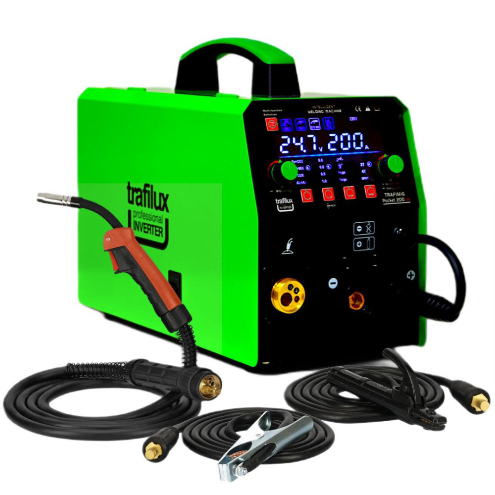 Spawarka Trafilux Trafimig Pocket 200 LED Synergia - zestaw - 5904044980456-G - Trafilux - 7