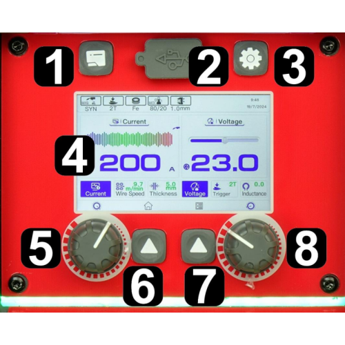 Spawarka Ideal Expert MIG 210 Synergic Pro4 LCD - zestaw - EXMIG210-G - Ideal - 11