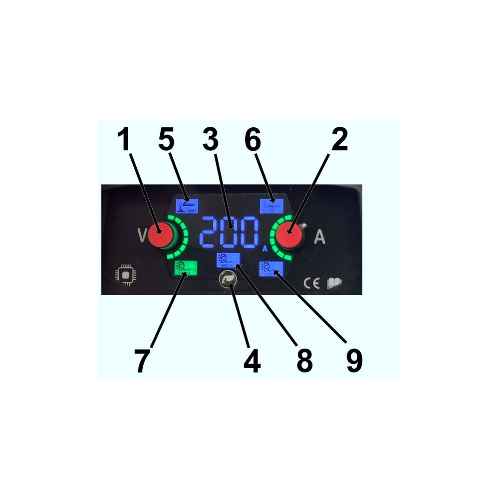 Spawarka Ideal Praktik MIG 211 Synergic LED - zestaw - PMIG211SLED-G - Ideal - 9