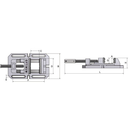 Imadło maszynowe Optimum BSI 100 - 3000210 - Optimum - 1 2