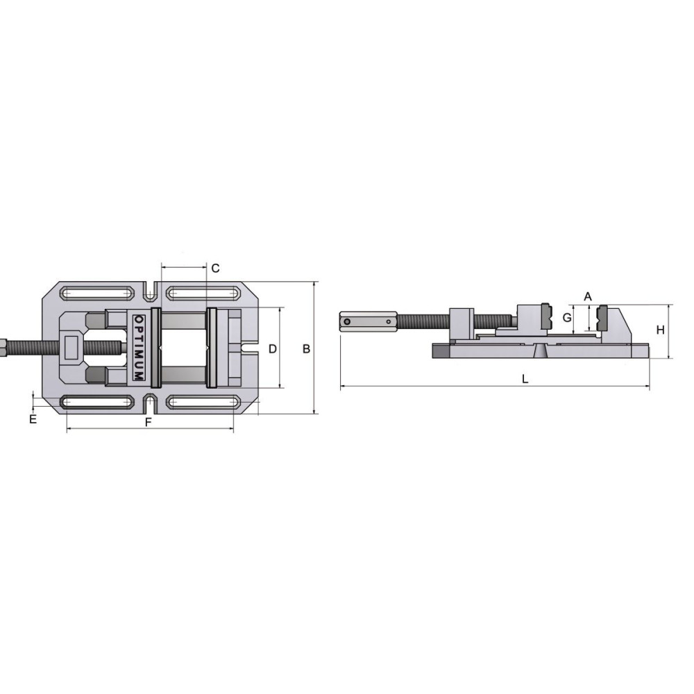 Imadło maszynowe Optimum BSI 100 - 3000210 - Optimum - 2