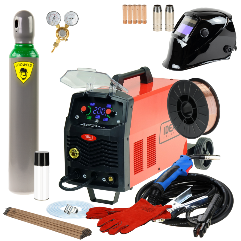Spawarka Ideal Praktik MIG 211 Synergic LED - zestaw - PMIG211SLED-G - Ideal - 2