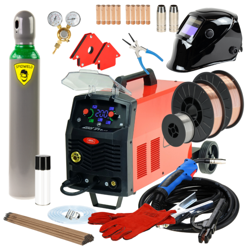 Spawarka Ideal Praktik MIG 211 Synergic LED - zestaw - PMIG211SLED-G - Ideal - 1