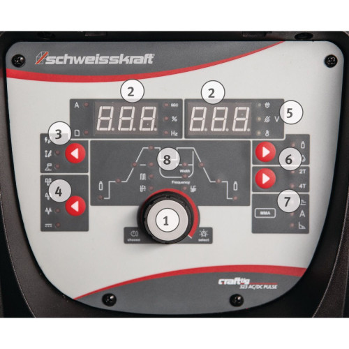 Spawarka Schweisskraft Craft-TIG 323 AC/DC Pulse - zestaw wodny - 1074323-G - Schweisskraft - 1 2
