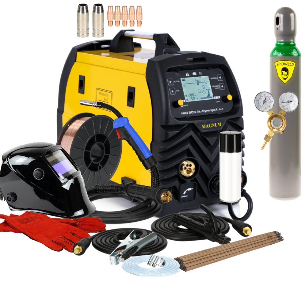 Spawarka Magnum MIG 208 Alu Synergia L 4x4 - zestaw - U MI 208ALU 4X4-G - Magnum - 4