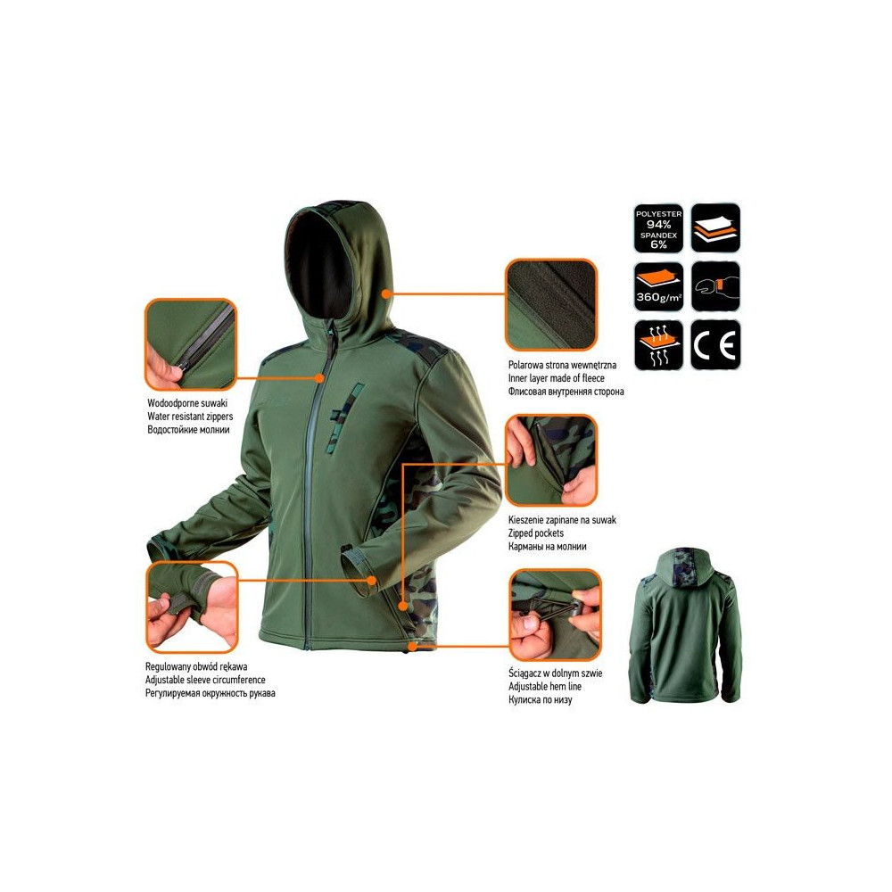 Softshell kurtka robocza Neo Tools CAMO - 81-553 - NEO Tools - 19