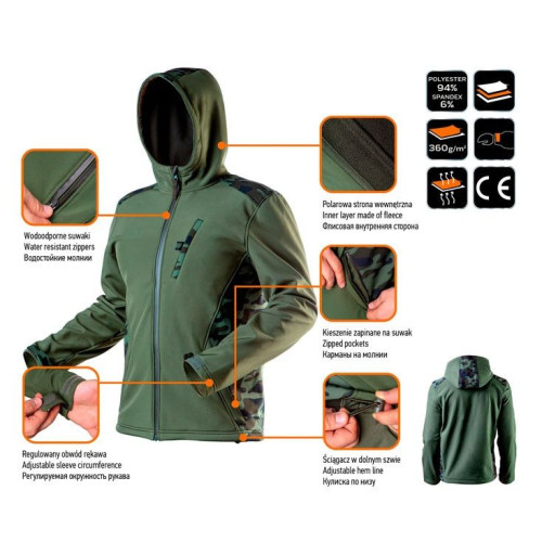 Softshell kurtka robocza Neo Tools CAMO - 81-553 - NEO Tools - 19