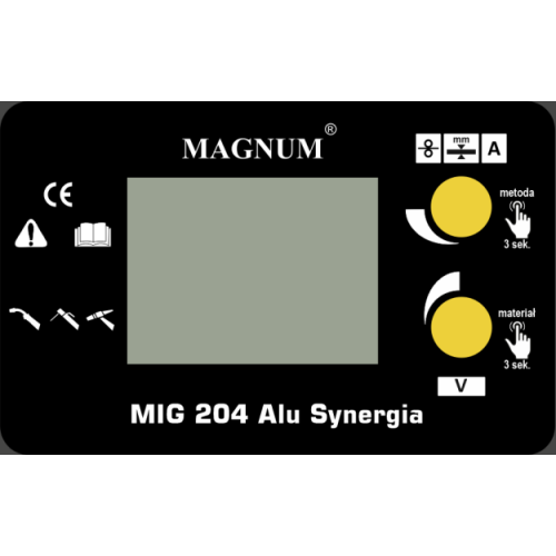 Spawarka Magnum MIG 204 Alu Synergia - zestaw - U MI 204AL SY-G - Magnum - 10