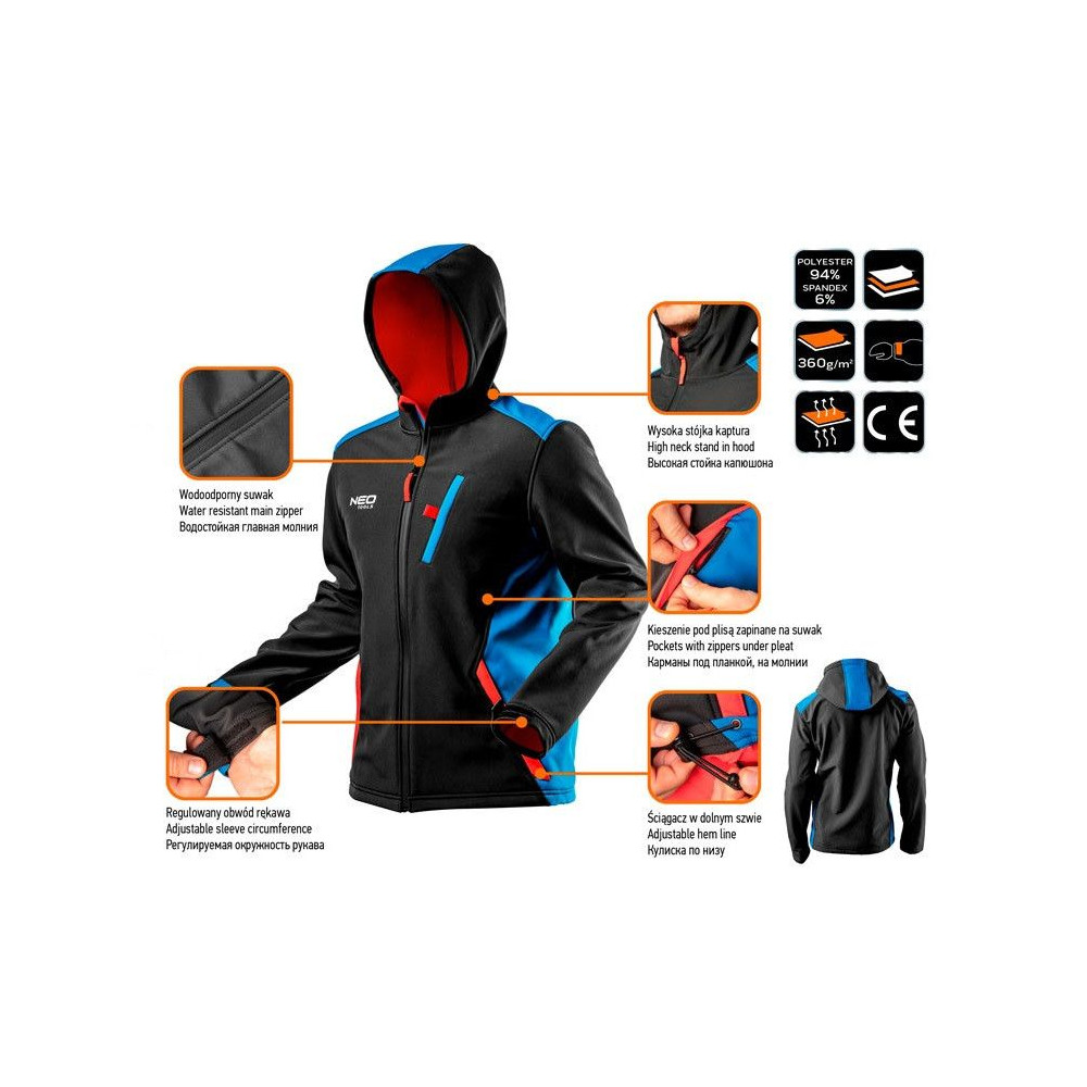 Softshell kurtka robocza Neo Tools HD+ - 81-558 - NEO Tools - 13
