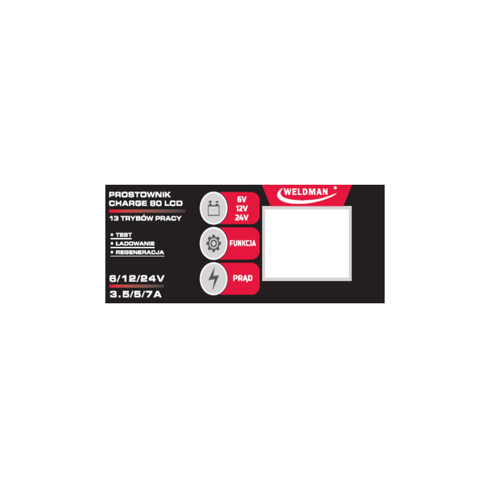 Inteligentny prostownik Weldman Charge 80 LCD - 104 508 - Weldman - 4