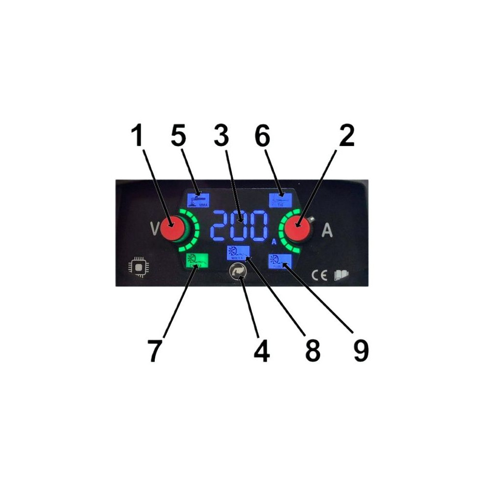 Spawarka Ideal Praktik MIG 200 Synergic LED - zestaw - PMIG200SLED-G - Ideal - 4
