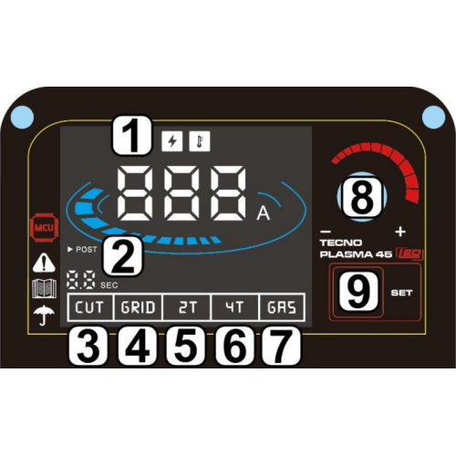 Przecinarka plazmowa Ideal TecnoPlasma 45 LED - TPLASMA45LED - Ideal - 5