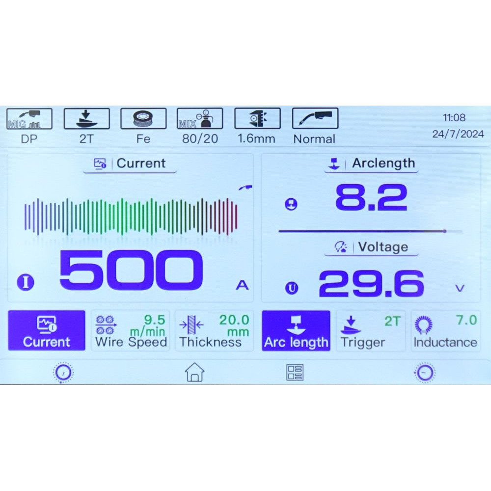 Spawarka Ideal Expert MIG 550W Pulse Pro7 LCD - zestaw wodny - EXMIG550WP-G - Ideal - 4