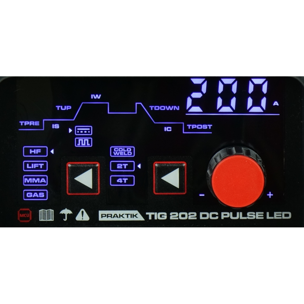 Spawarka Ideal Praktik TIG 202 DC Pulse LED - zestaw - PTIG202PLED-G - Ideal - 7