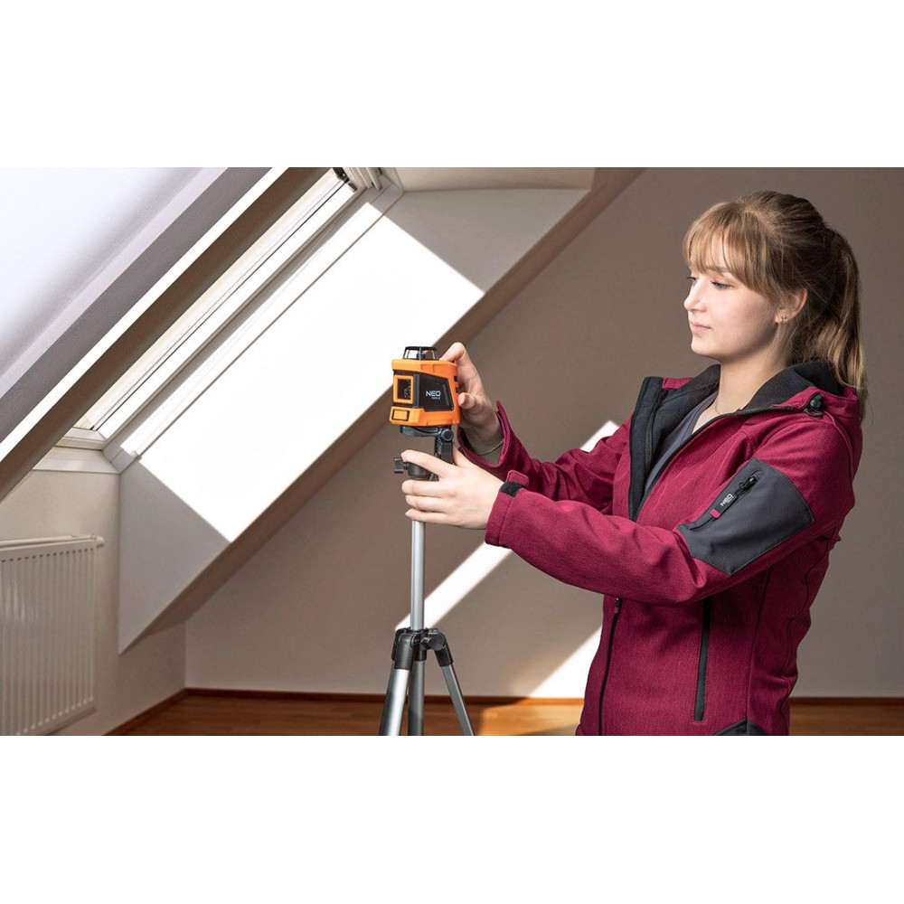 Laser krzyżowy płaszczyznowy 15 m 360° + statyw Neo Tools - zestaw - 75-102 - NEO Tools - 12
