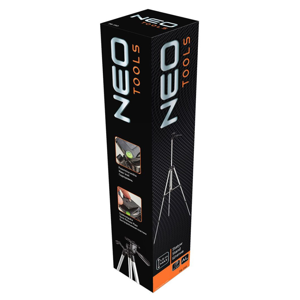 Statyw aluminiowy 1,5 m 1/4" do laserów krzyżowych i dalmierzy Neo Tools - 75-110 - NEO Tools - 6