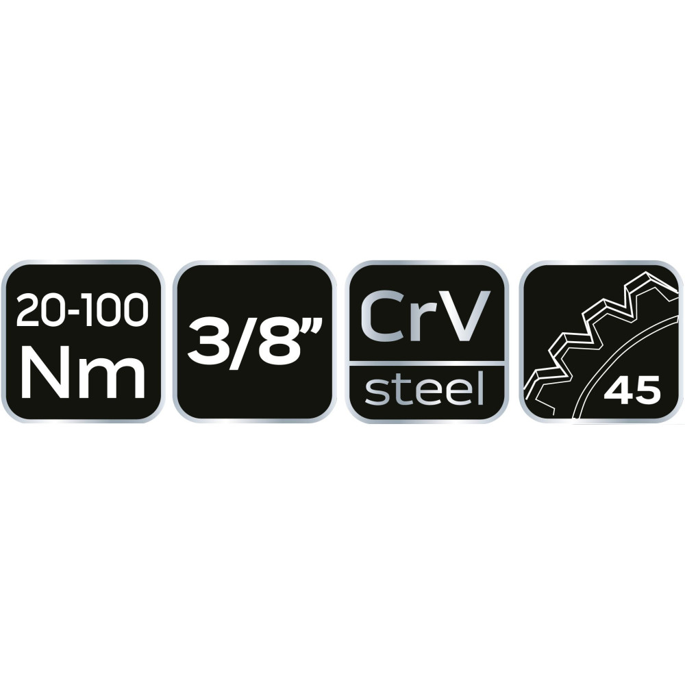 Klucz dynamometryczny 3/8" 20 - 100 Nm Neo Tools - 08-824 - NEO Tools - 8
