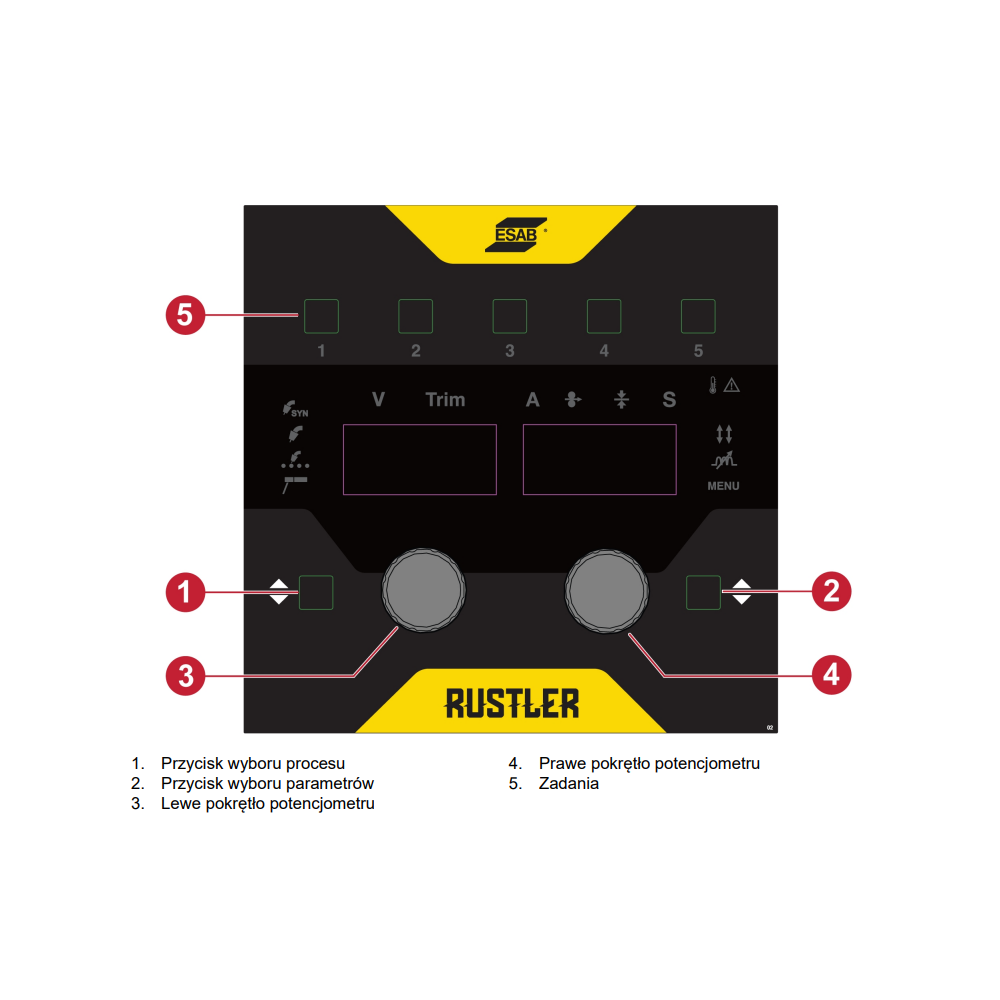 Spawarka ESAB Rustler EM 350Cw PRO Synergic - zestaw wodny - 0448350884-G - ESAB - 4