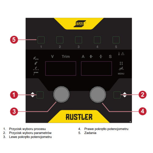 Spawarka ESAB Rustler EM 350Cw PRO Synergic - zestaw wodny - 0448350884-G - ESAB - 4