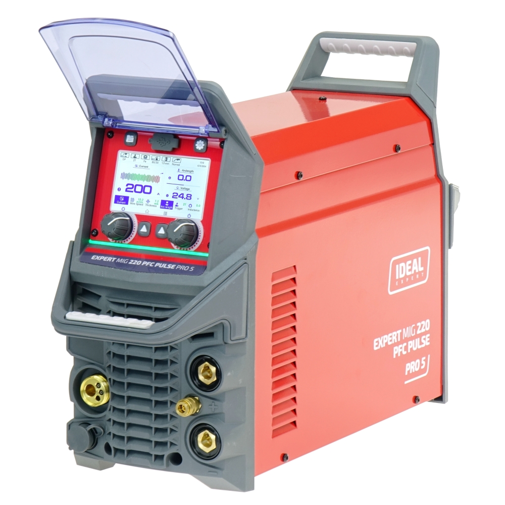 Spawarka Ideal Expert MIG 220 PFC Pulse Pro5 LCD - zestaw - EXMIG220P-G - Ideal - 10