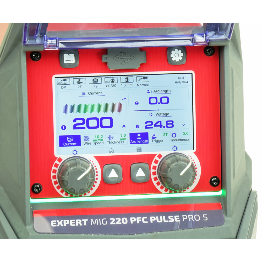Spawarka Ideal Expert MIG 220 PFC Pulse Pro5 LCD - zestaw - EXMIG220P-G - Ideal - 4