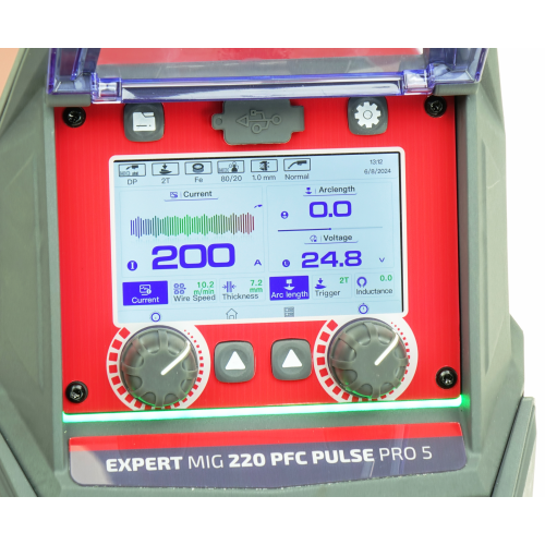 Spawarka Ideal Expert MIG 220 PFC Pulse Pro5 LCD - zestaw - EXMIG220P-G - Ideal - 4