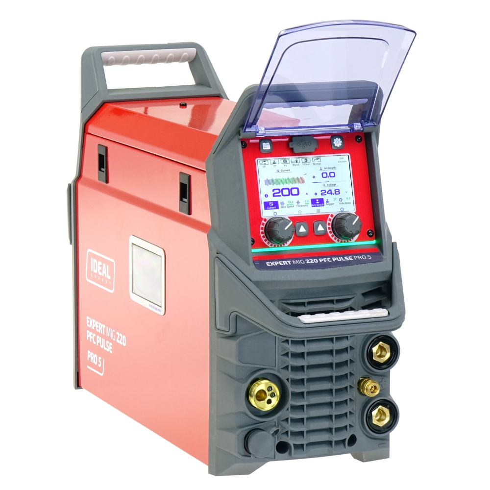 Spawarka Ideal Expert MIG 220 PFC Pulse Pro5 LCD - zestaw - EXMIG220P-G - Ideal - 11