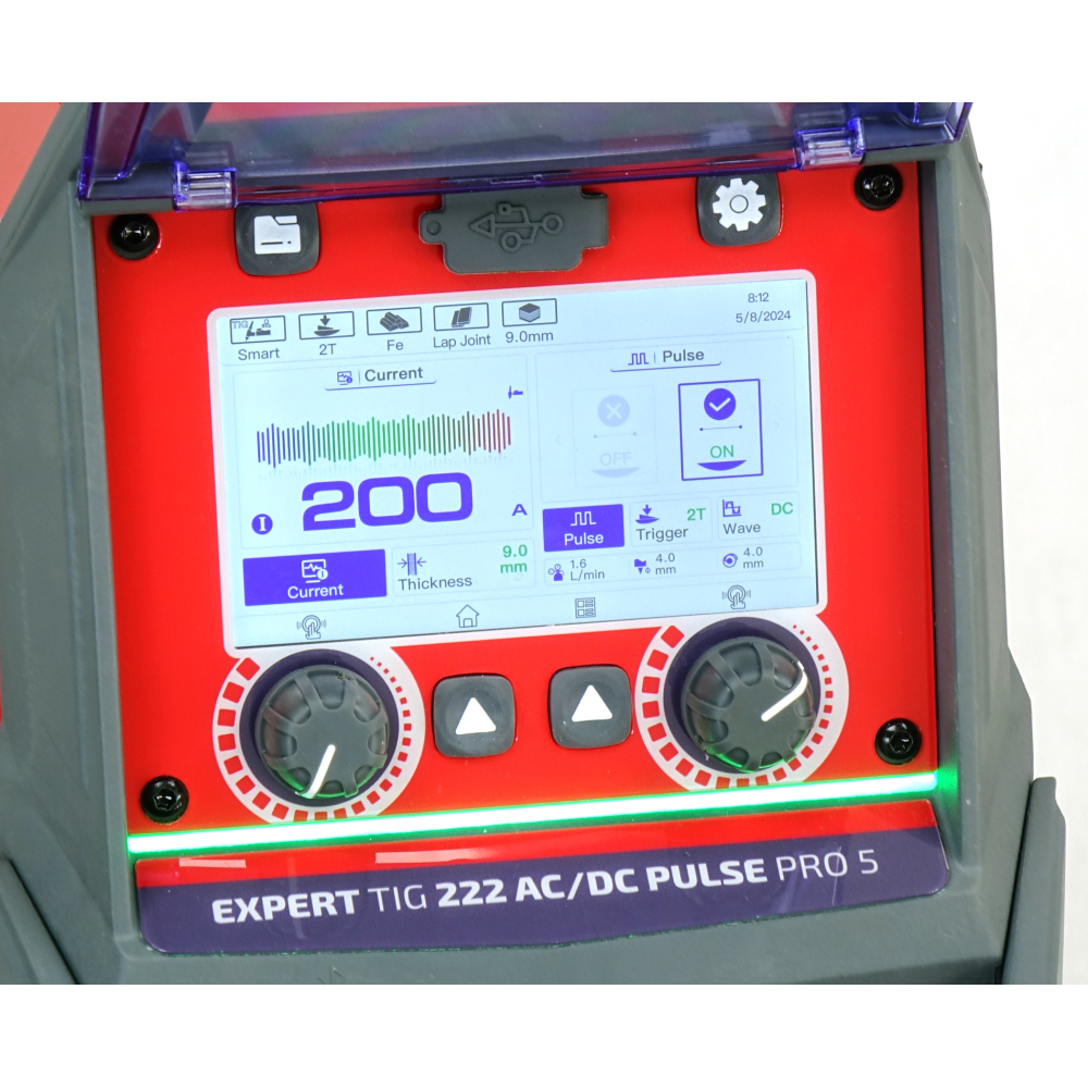 Spawarka Ideal Expert TIG 222 AC/DC PFC Pulse Pro5 LCD W - zestaw wodny - EXTIG222AW-G - Ideal - 4