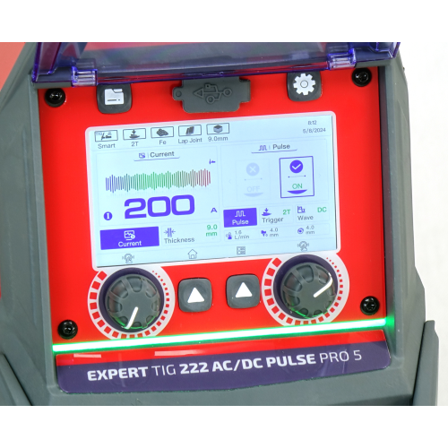Spawarka Ideal Expert TIG 222 AC/DC PFC Pulse Pro5 LCD W - zestaw wodny - EXTIG222AW-G - Ideal - 4