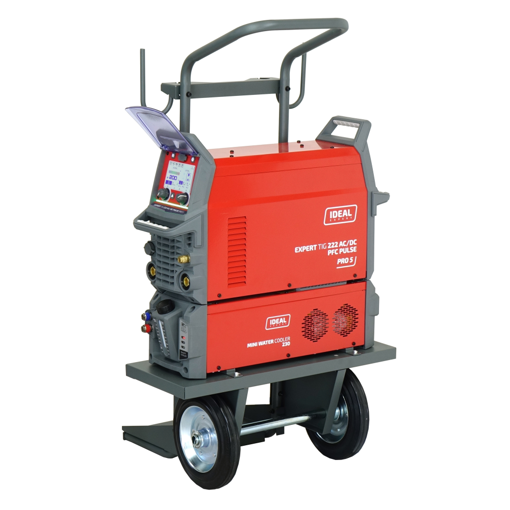 Spawarka Ideal Expert TIG 222 AC/DC PFC Pulse Pro5 LCD W - zestaw wodny - EXTIG222AW-G - Ideal - 7