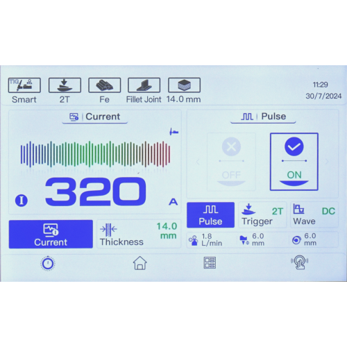 Spawarka Ideal Expert TIG 322 AC/DC Pulse Pro7 LCD - zestaw wodny - EXTIG322AC-G - Ideal - 5