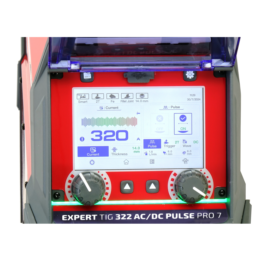 Spawarka Ideal Expert TIG 322 AC/DC Pulse Pro7 LCD - zestaw wodny - EXTIG322AC-G - Ideal - 4