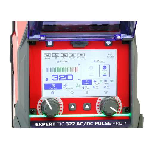 Spawarka Ideal Expert TIG 322 AC/DC Pulse Pro7 LCD - zestaw wodny - EXTIG322AC-G - Ideal - 4