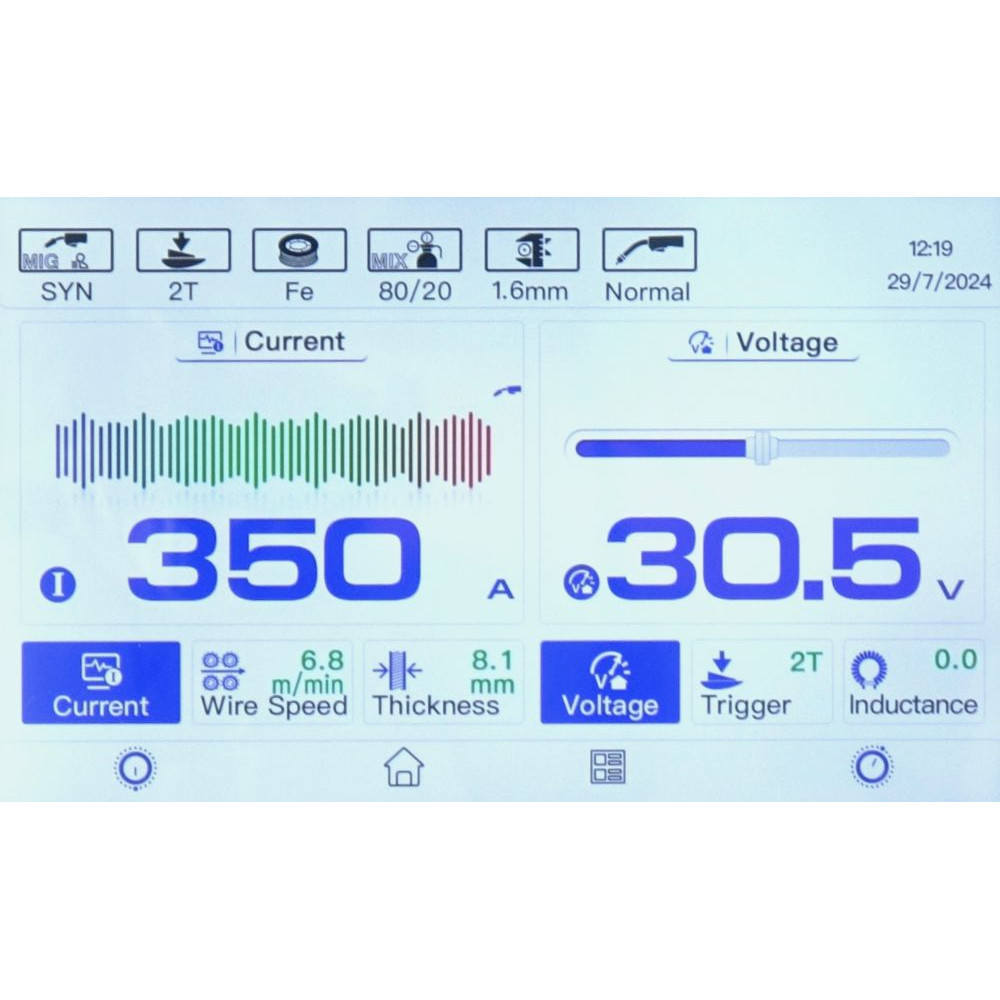 Spawarka Ideal Expert MIG 380W Pulse Pro7 LCD - zestaw wodny - EXMIG380WP-G - Ideal - 5
