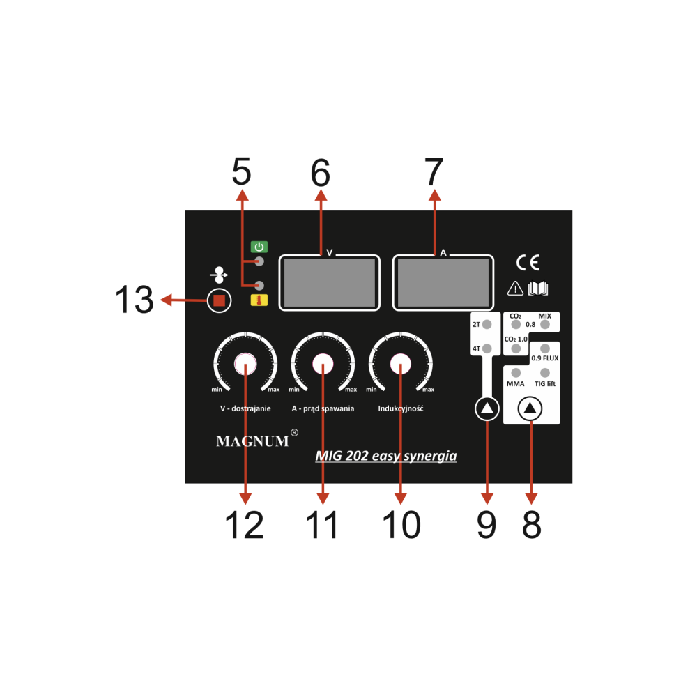 Spawarka Magnum MIG 202 Easy Synergia - zestaw - U MI 202EASY-G - Magnum - 10