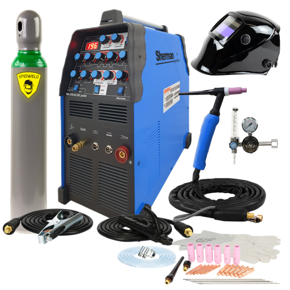 Spawarka Sherman TIG 210 AC/DC Pulse - zestaw - SINW-TIG210ACDCP-G - Sherman - 2