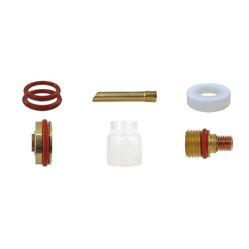 Zestaw części Pyrex (Quartz) 9/20 soczewka / 2,4 mm / dysza champagne / Sherman - 7812352 - Sherman - 1 2