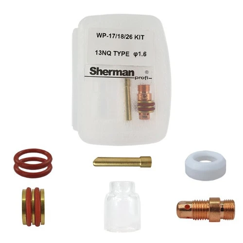 Zestaw części Pyrex (Quartz) 17/18/26 standard D14 wersja krótka / 1,6 mm / Sherman - 7812112 - Sherman - 1