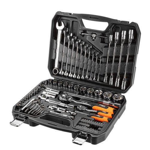 Zestaw kluczy nasadowych 1/2" 1/4" CrV 77 el. Neo Tools - 08-915 - NEO Tools - 3