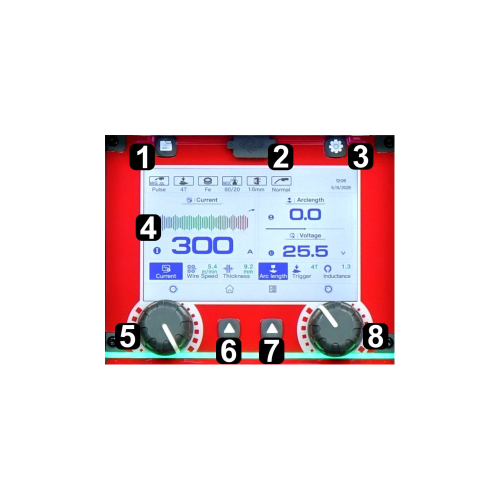 Spawarka Ideal Expert MIG 301 Pulse Pro7 LCD - zestaw - EXMIG301P-G - Ideal - 5