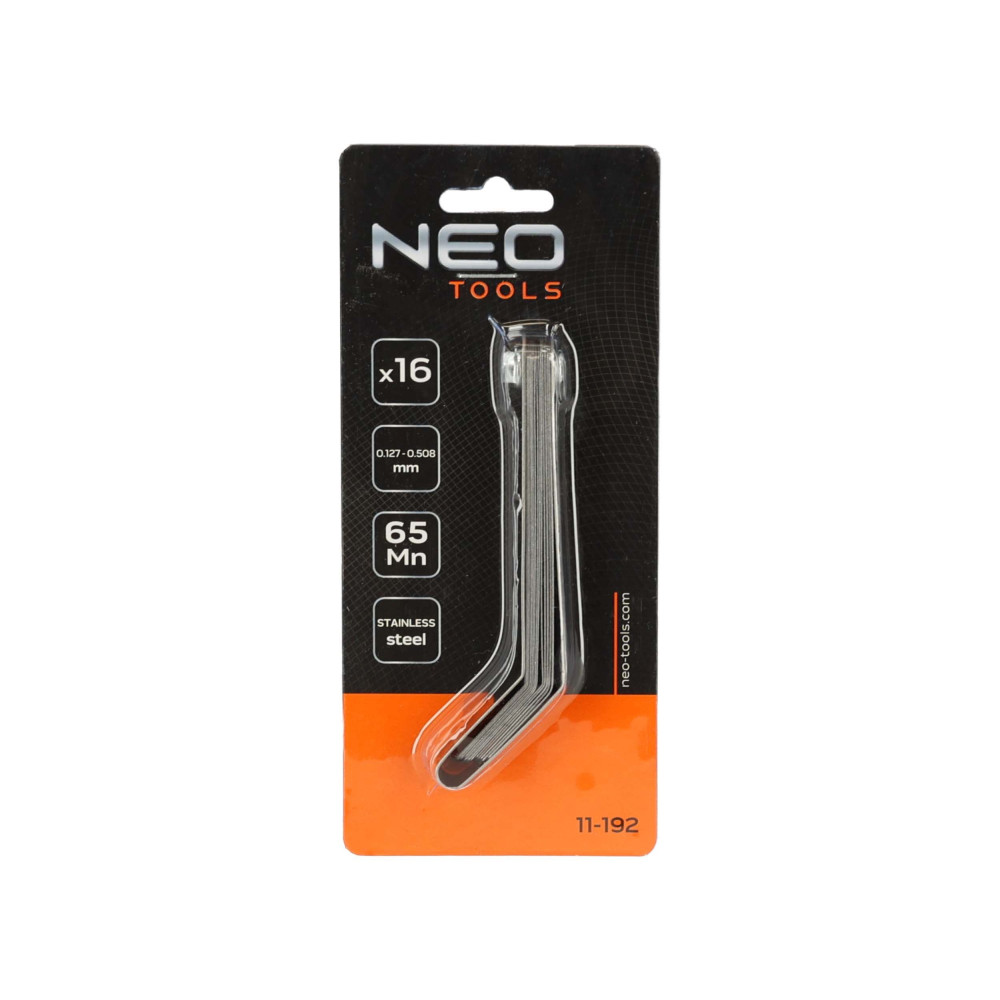 Szczelinomierz 16 listków odgiętych Neo Tools - 11-192 - NEO Tools - 5