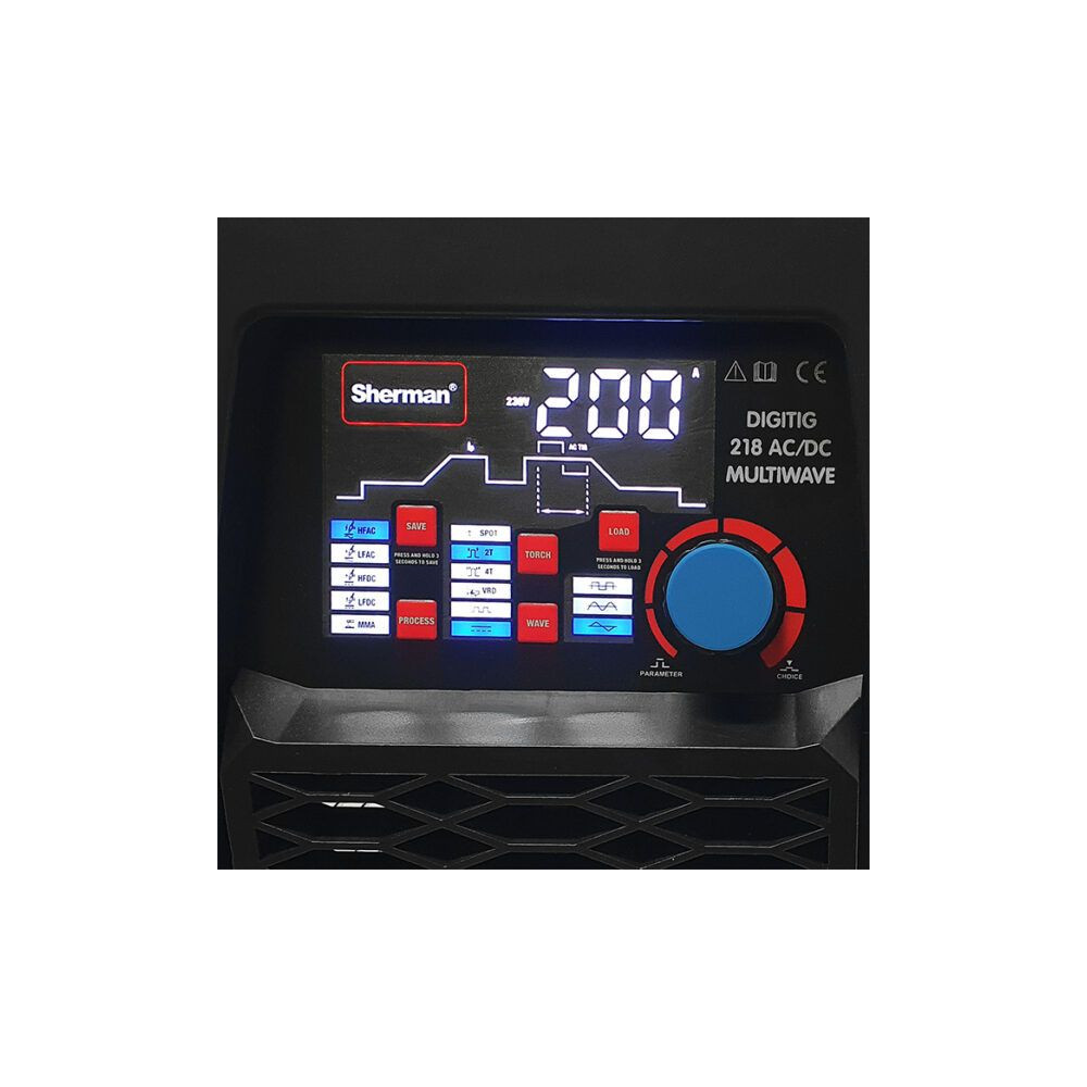 Spawarka Sherman DIGITIG 218 AC/DC MultiWave - zestaw - 7813079-G - Sherman - 7